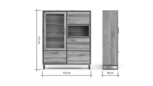Wandboard Farmingdale - Eiche massiv, legno