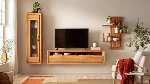 Lowboard Farmingdale light - Eiche massiv, natur geölt