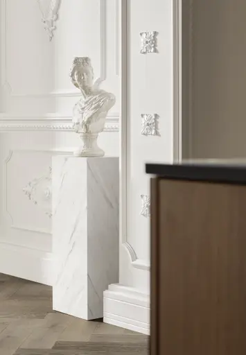 Inselküche 51.230 CO 1V3 525, Rillenoptik Eiche dunkel