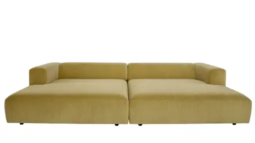 Megasofa Caruso - Velour, Senfgelb