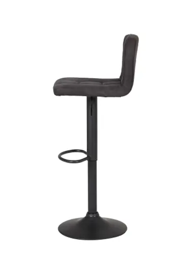 Barhocker - höhenverstellbar, Stoff, Anthrazit