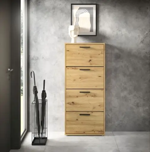 Schuhkipper - B ca. 59 cm, Artisan Eiche Nachbildung