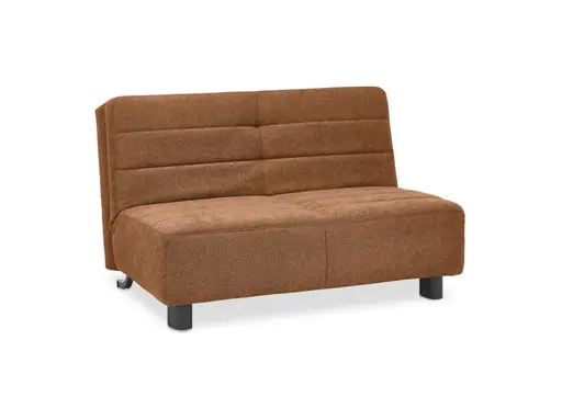 Faltsofa Easy - 2-Sitzer ohne Armlehne, ca. 140 cm inkl. Schlaffunktion, Stoff, Rot