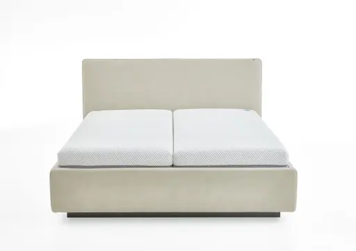 Polsterbett - Liegefläche ca. 180x200 cm, Stoff, Beige
