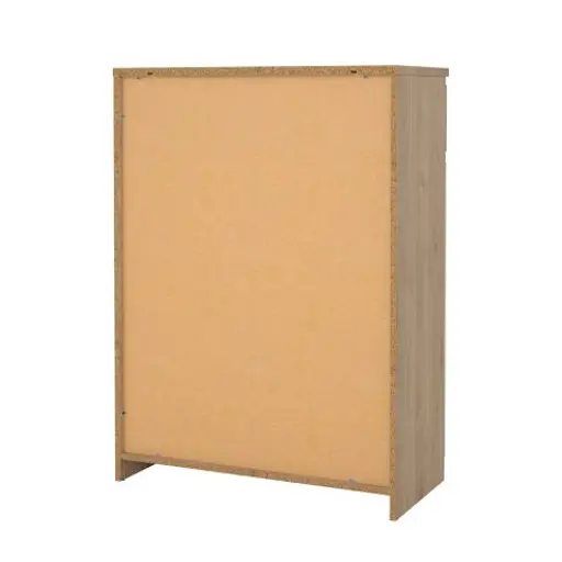 Schuhschrank - B ca. 81 cm, Jackson Hickory Nachbildung, Weiß