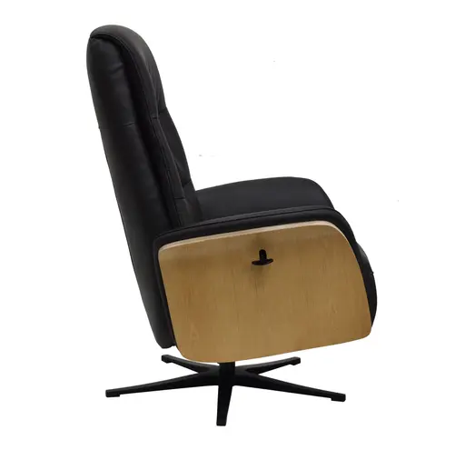 TV-Sessel MARCES - drehbar, Relaxfunktion, Kopfteilverstellung, Leder, Schoko