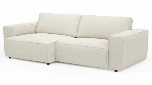 Sofa Lilaia - 1,5-Sitzer XL Tief mit 1,5-Sitzer XL, Stoff, Creme