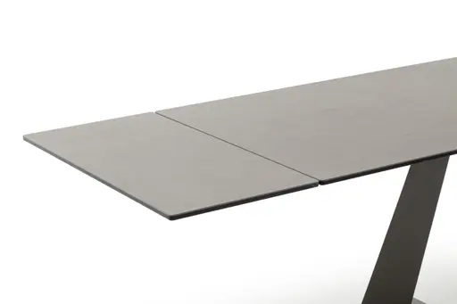 Esstisch Iseo - LB ca. 140x80 cm, ausziehbar, Keramik, Grau