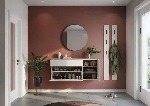 Schuhschrank GEENA - B ca. 137 cm, Kaschmir