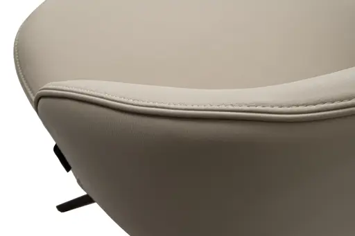 Stuhl MERRITH - drehbar, Leder, Latte