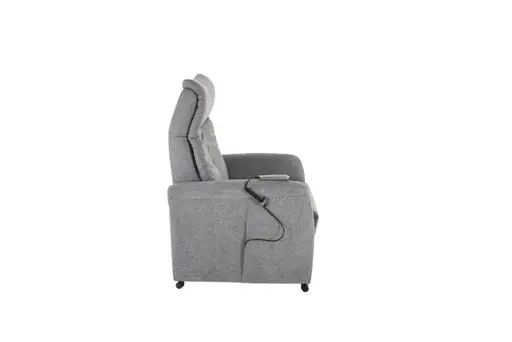 TV-Sessel - Relaxfunktion, Stoff, Grau