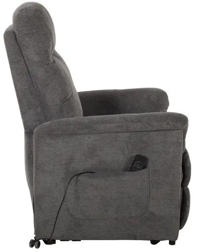 TV-Sessel - Aufstehhilfe, Relaxfunktion, Webstoff, Kieselgrau