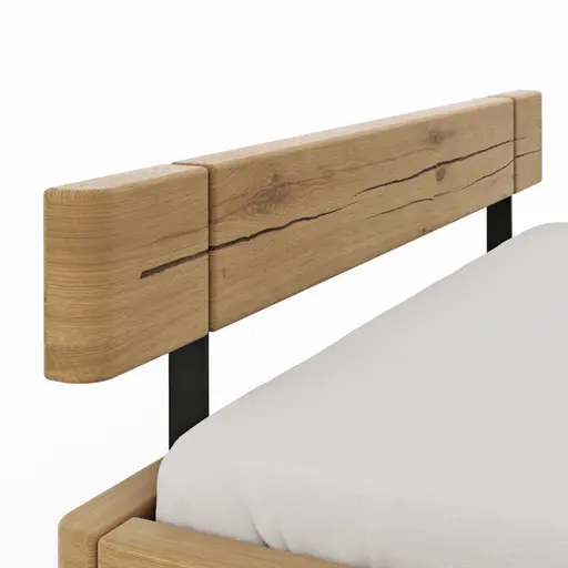 Bettgestell Baltimore - Liegefläche ca. 180x200 cm, Wildeiche massiv