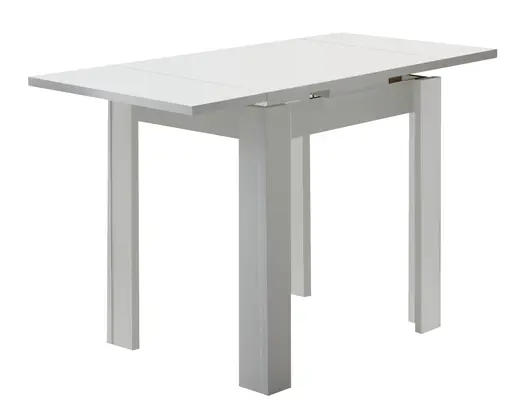 Esstisch - ausziehbar, LB ca. 80x60 cm, Weiß