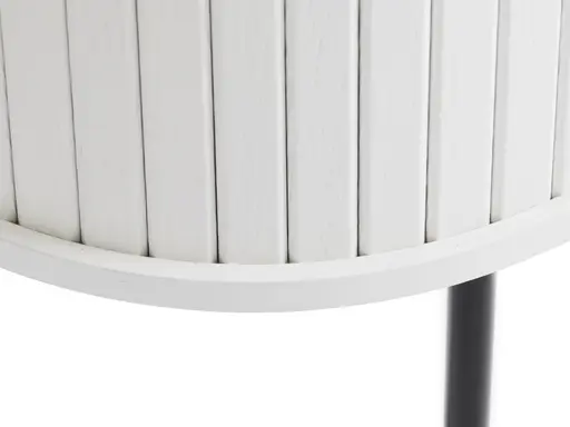 TV-Lowboard - B ca. 180 cm, Eiche Furnier, Weiß