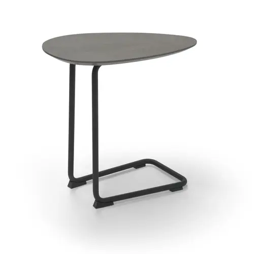 Sofatisch Fano - LBH ca. 57x39x54 cm, HPL Laminat, Graubraun