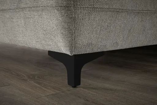 Boxspringbett HINDA- Liegefläche ca. 180x200 cm, Stoff, Dunkelgrau, Bonell, Inkl. Topper