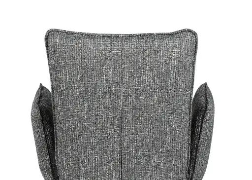 Armlehnstuhl MARCIA - drehbar, Stoff, Grau