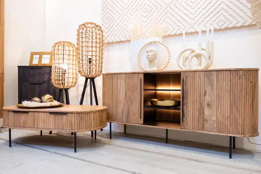 Couchtisch - LB ca. 118x60 cm, Akazie massiv