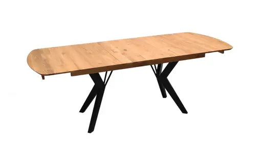 Esstisch - ausziehbar, LB ca. 180x90 cm, Eiche massiv