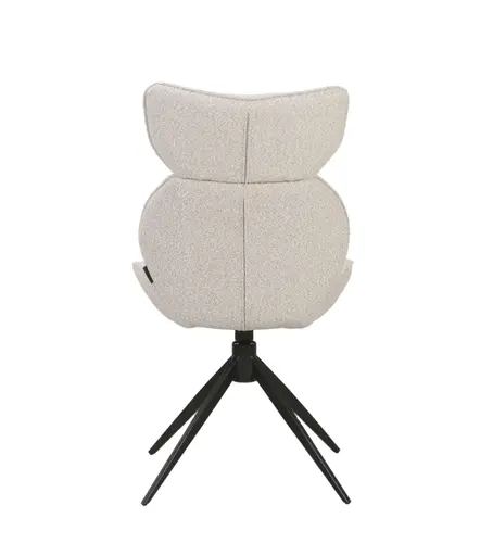 Stuhl MIRNA - drehbar, Stoff, Beige