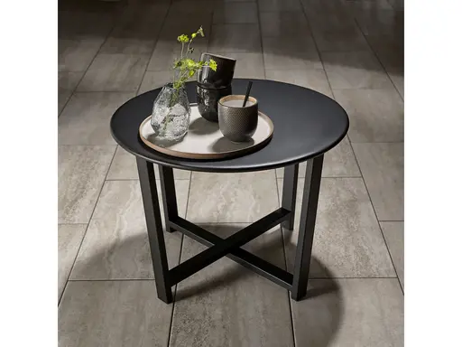 Beistelltisch - DH ca. 61,5x42 cm, Schwarz