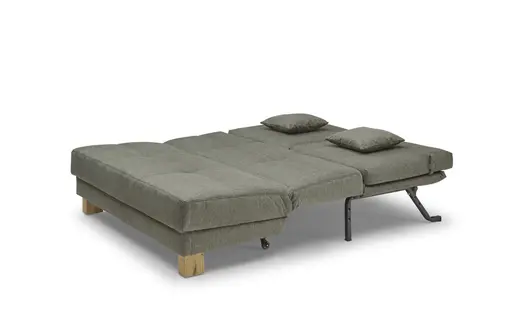 Funktionssofa EASY Optik B - 2-Sitzer, 155 cm inkl. Schlaffunktion, Stoff, Grün