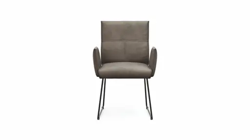 Armlehnstuhl Dinner - Stoff, Taupe