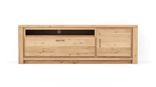 Lowboard Farmingdale - Eiche massiv, legno