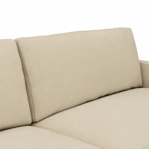 Sofa Janne - 3-Sitzer, Stoff, Sand
