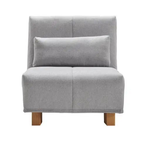 Funktionssessel EASY DELUXE - 1-Sitzer, 80 cm inkl. Schlaffunktion, Stoff Hellgrau