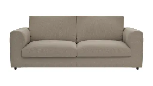 Sofa Stormy - 3-Sitzer, Stoff, Graubeige