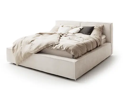Polsterbett Samu 2 - Liegefläche 180x200cm, Stoff, Creme