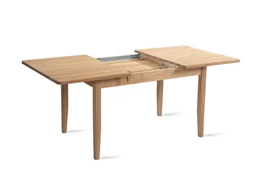 Esstisch - ausziehbar, LB 130 x 90 cm, Wildeiche massiv