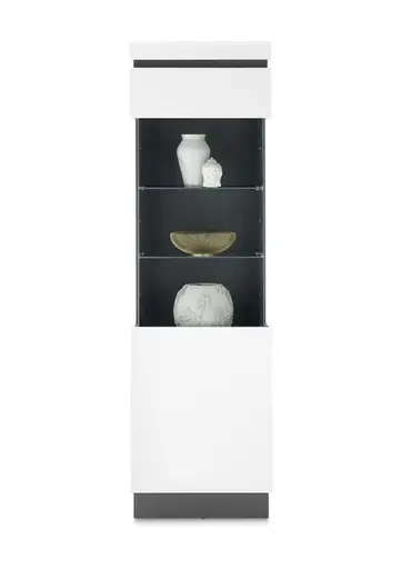Vitrine - Alpinweiß, Anthrazit