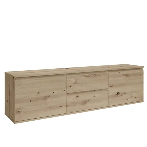 Lowboard - B ca. 180 cm, Artisan Eiche Nachbildung