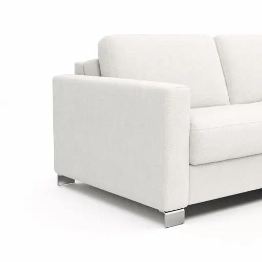 Sofa Nuoro - 2,5-Sitzer inkl. Schlaffunktion, Armlehne 1, Stoff, Natur