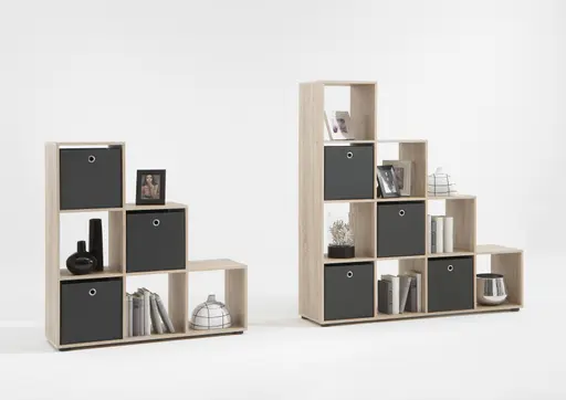 Regal- B ca. 138 cm, Eiche Dekor