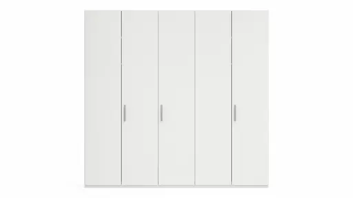 Drehtürenschrank Viana - B. ca. 250 cm, Lack, Weiß