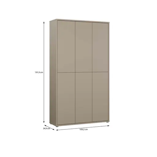 Schuhschrank FAID- B ca. 109 cm, Taupe