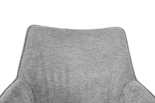 Armlehnstuhl MAIKE - drehbar, Stoff, Hellgrau