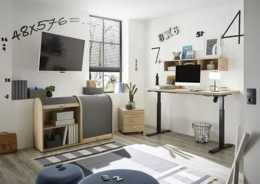 Rollcontainer - Eiche Nachbildung