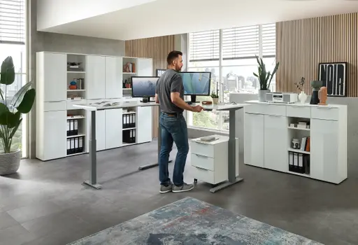 Büroschrank - B ca. 40 cm, Weiß