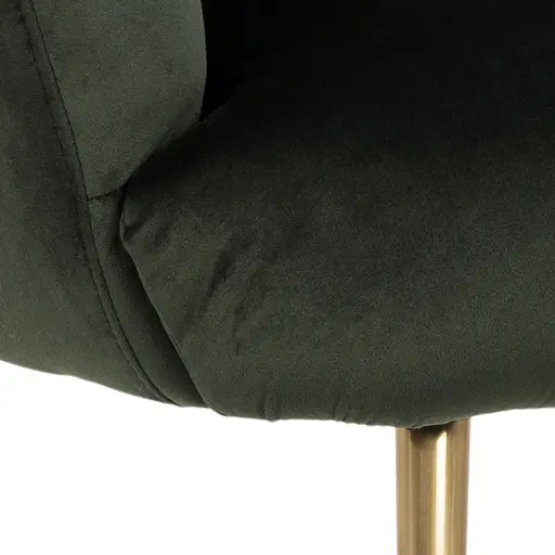 Loungestuhl - Samt, Dunkelgrün