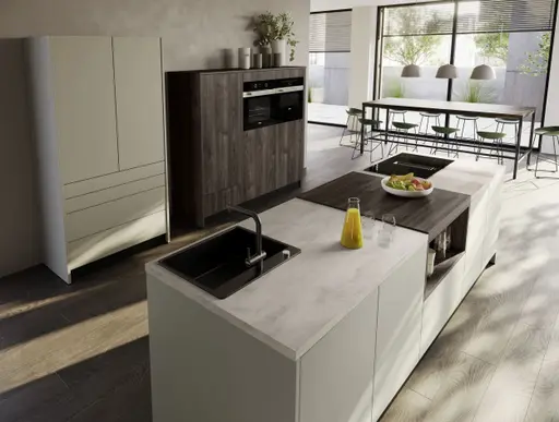 Inselküche 51.210 CO 3 524, Kieselgrau