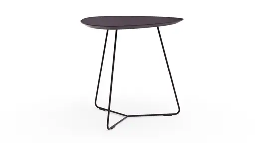 Ecktisch Fano - LBH ca. 59x50x50 cm, Fenix, Aubergine