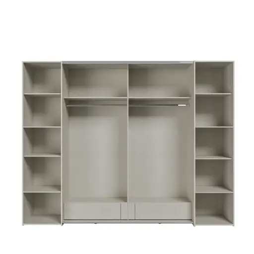  Schwebe-/Drehtürenschrank FAHDA- B ca. 270 cm, Sand