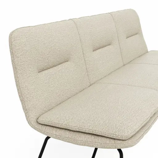 Polsterbank Macano - B ca. 160 cm, Stoff, Beige