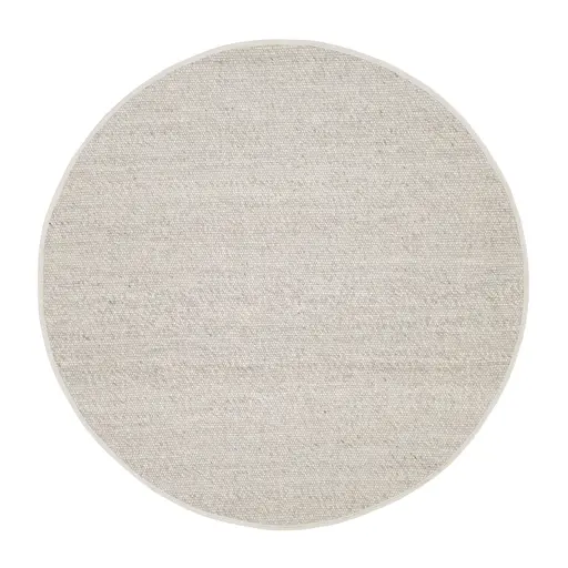 Teppich - Ø ca. 250 cm, Silberfarben