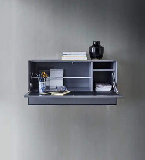 Sekretär Edge - Lack, Graphit